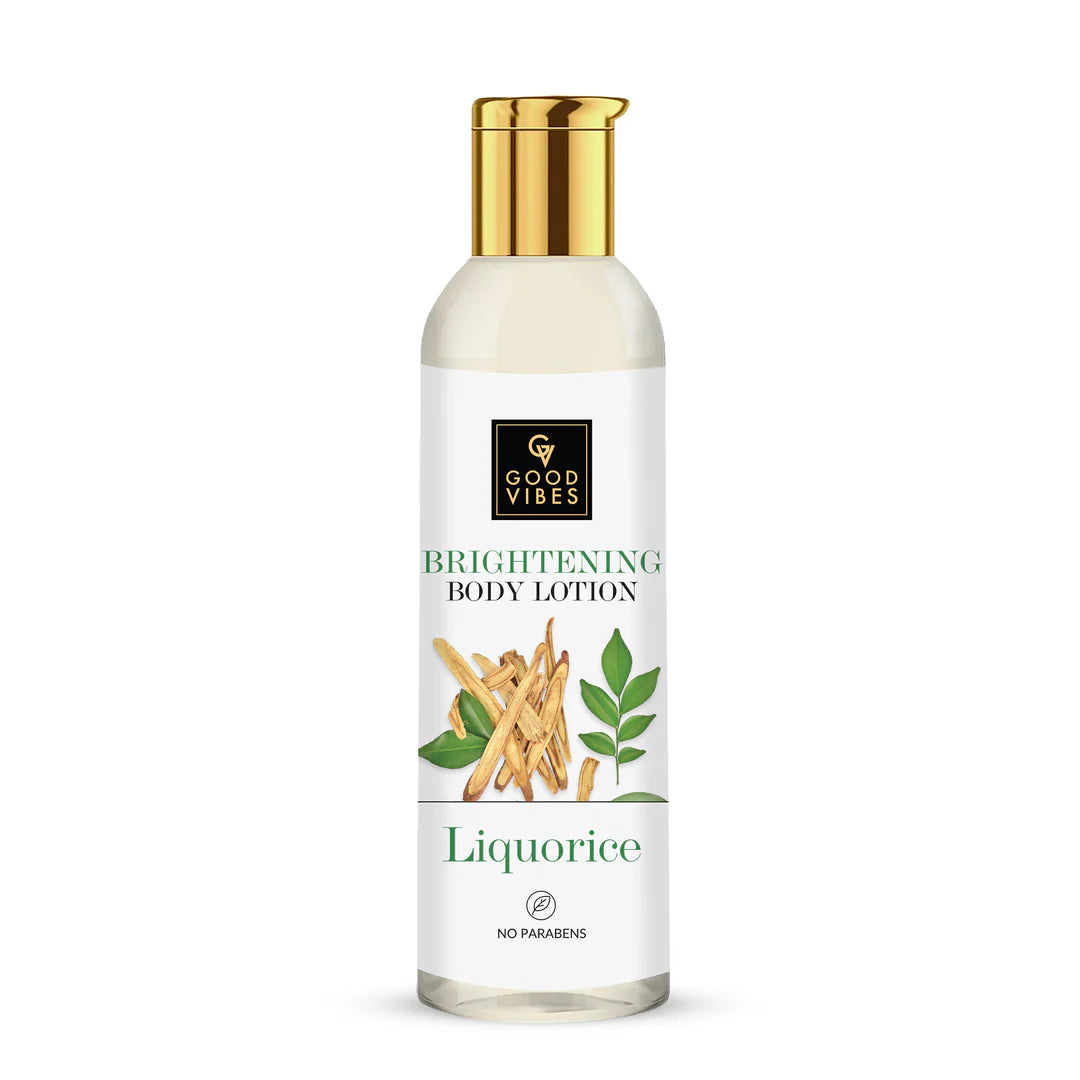 Liquorice Brightening Body Lotion l Good Vibes Brand!