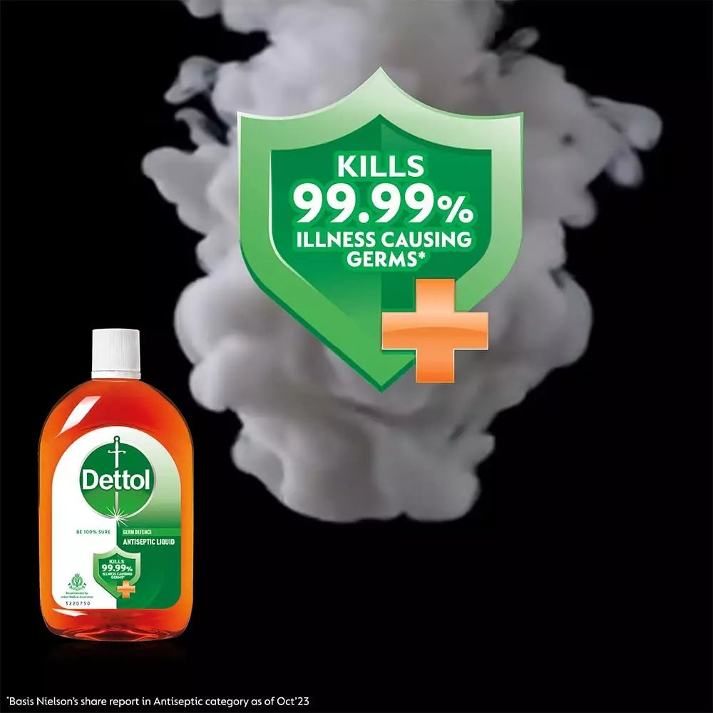 Dettol Antiseptic Liquid 550 ml for First Aid, Surface Disinfection and Personal Hygiene
