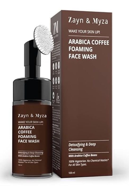ZM Arabica Coffee Foaming Face Wash, Detoxifying & Deep Cleansing, 100 ml