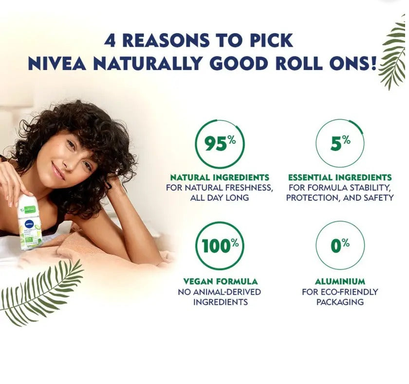 NIVEA Naturally Good Deodorant Roll On, Bio Aloe Vera, 50 ml Deodorant Roll-on - For Women  (50 ml)