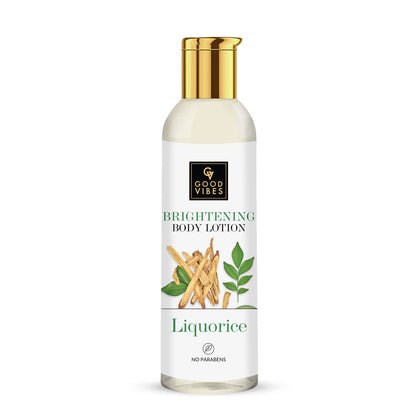 Liquorice Brightening Body Lotion l Good Vibes Brand!