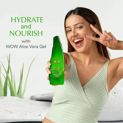WOW Skin Science 99% Pure Aloe Vera Gel for Face, Skin & Hair - 150ml | Ultimate Gel For Glowing Skin | For Both Men and Women
