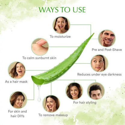 WOW Skin Science 99% Pure Aloe Vera Gel for Face, Skin & Hair - 150ml | Ultimate Gel For Glowing Skin | For Both Men and Women