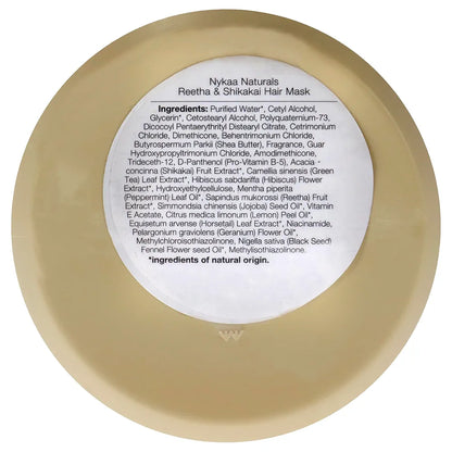 Nykaa Naturals Hair Mask, Reetha and Shikakai, 6.76 oz - Strengthens Roots for Fine Hair - Hair Moisturizer for Dull Hair - Safe for Colored Hair