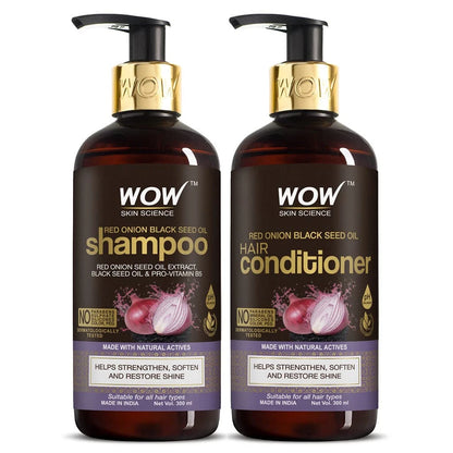 Wow Skin Science Onion Oil Shampoo & Conditioner Kit -600ML