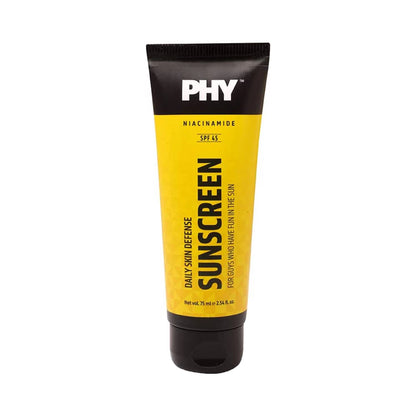 PHY Daily Skin Defense Sunscreen SPF 45 | Protects from Sun Damage | Niacinamide Cream | Great for Daily Use, Suitable for All Skin Types, 75 ml